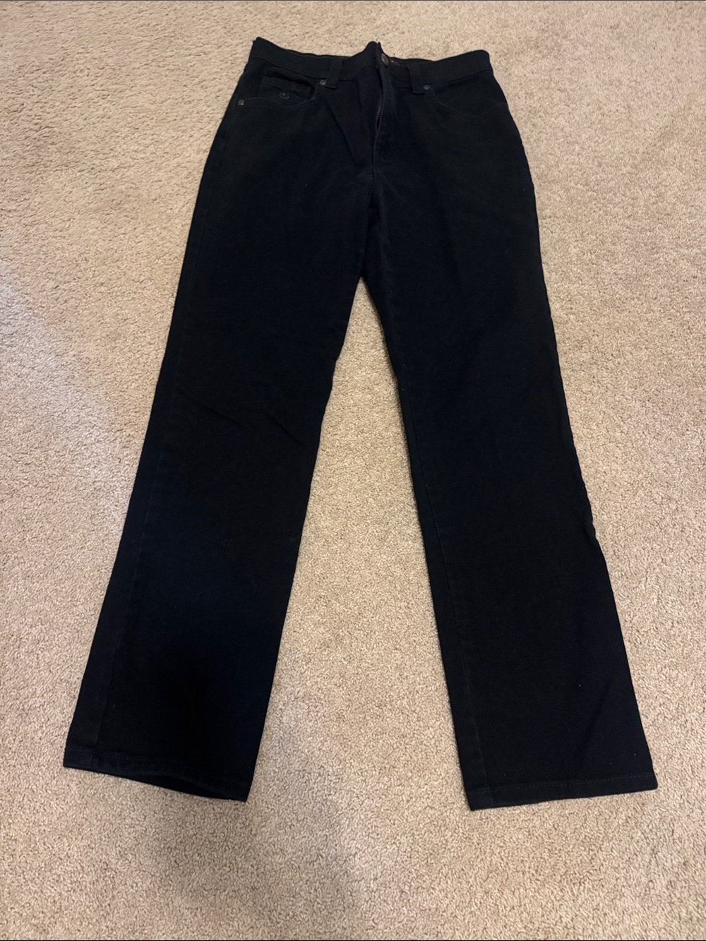 Gloria Vanderbilt Black Straight Leg Jeans - Clean Classic